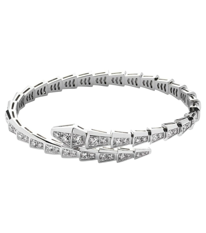 Photo: Bvlgari Serpenti Viper 18kt white gold bracelet with diamonds
