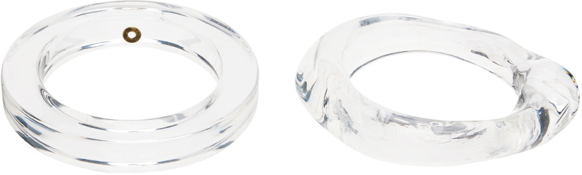 Dries Van Noten Transparent Cuff Bracelet Set
