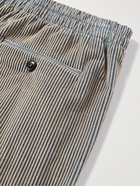 GIORGIO ARMANI - Two-Tone Cotton-Corduroy Trousers - Brown