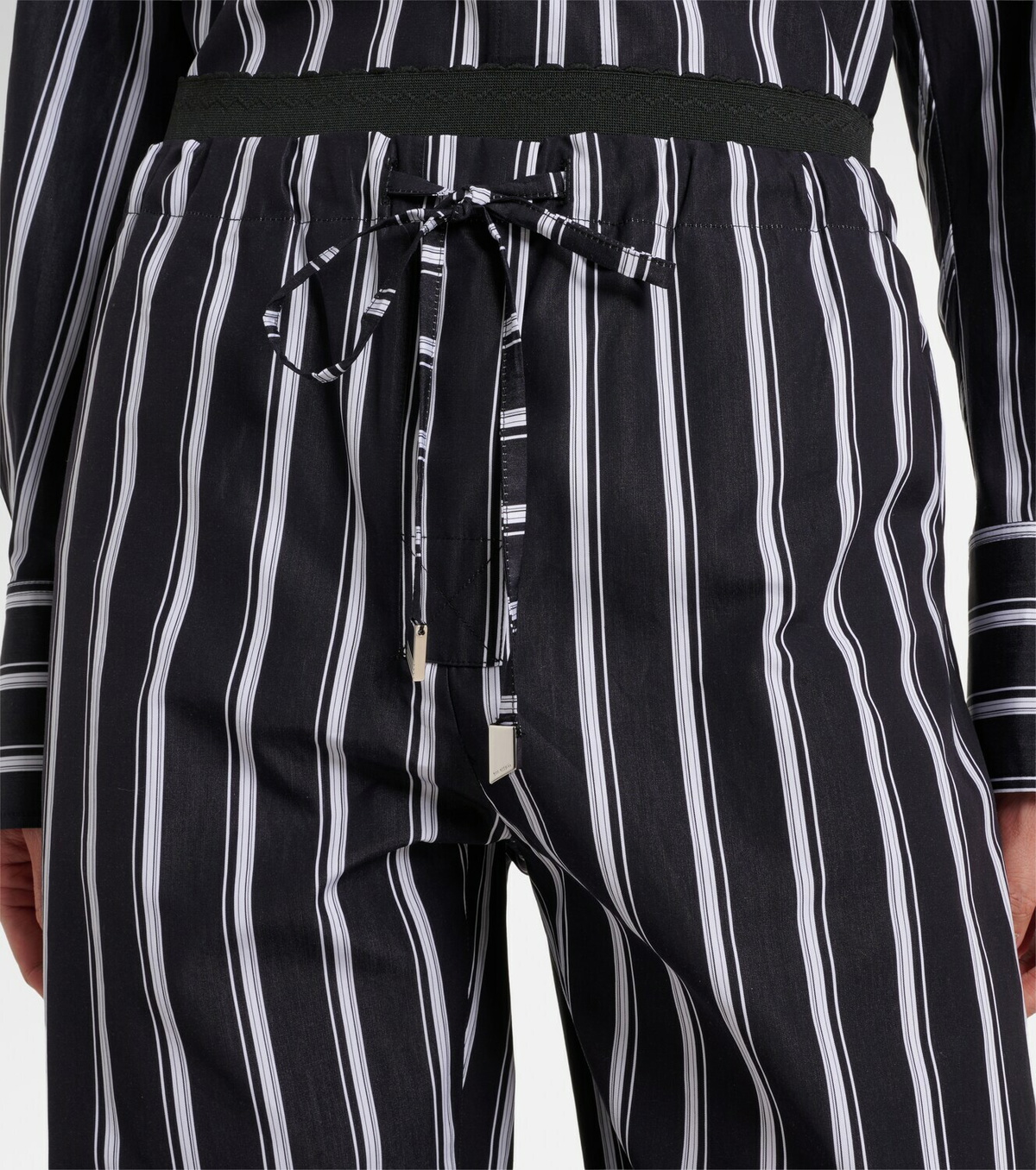 The Attico Striped cotton sweatpants