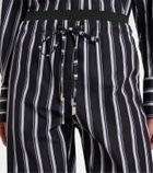 The Attico Striped cotton sweatpants
