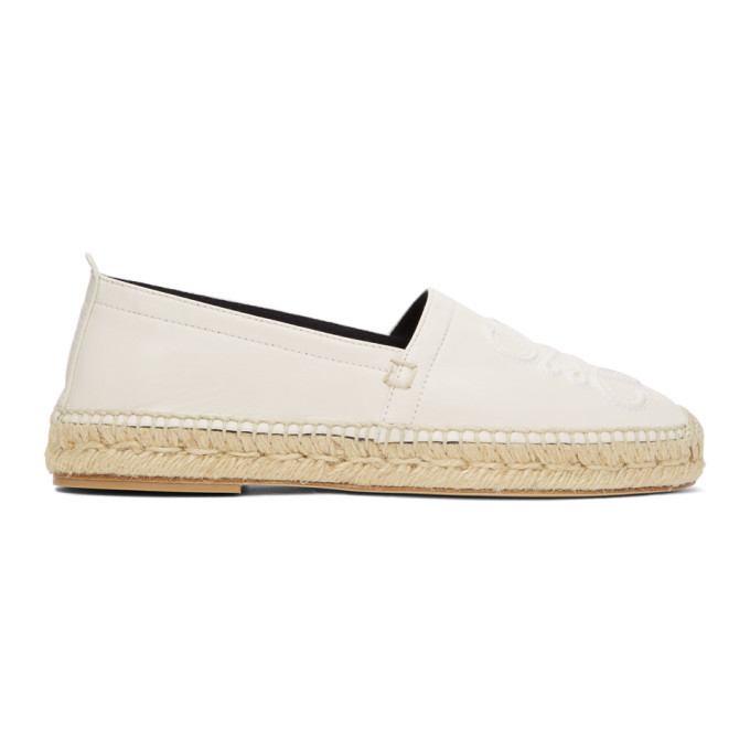 Photo: Loewe White Anagram Espadrilles