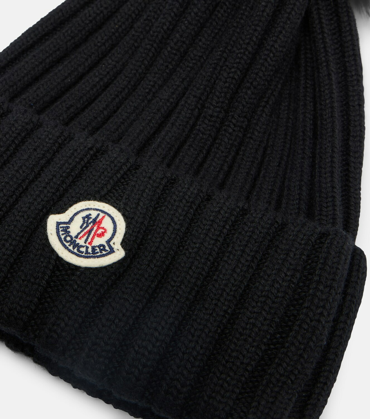 Moncler Ribbed-knit virgin wool beanie