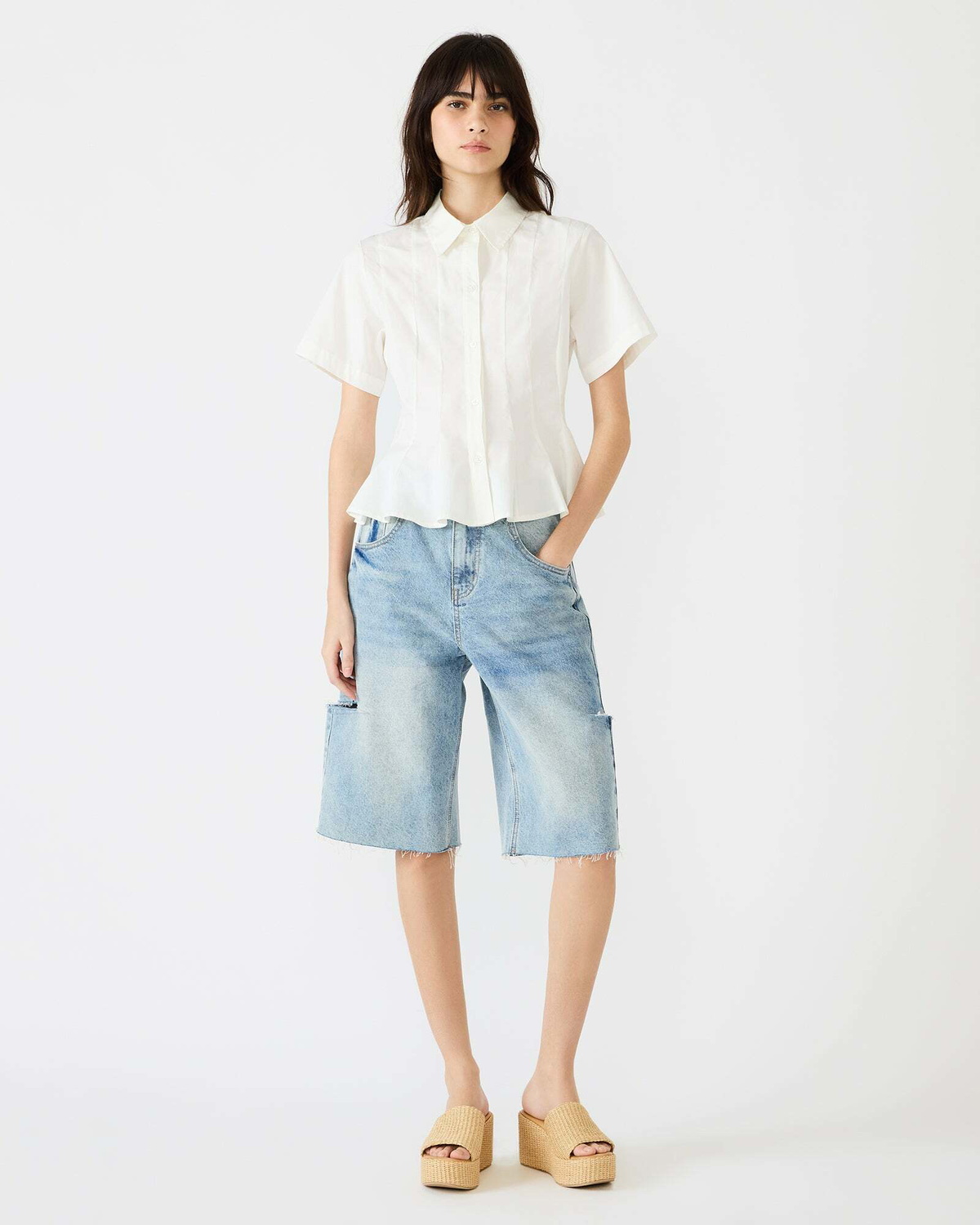 Steve Madden Porter Top in White