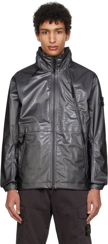 Photo: Stone Island Gray Water-Repellent Jacket