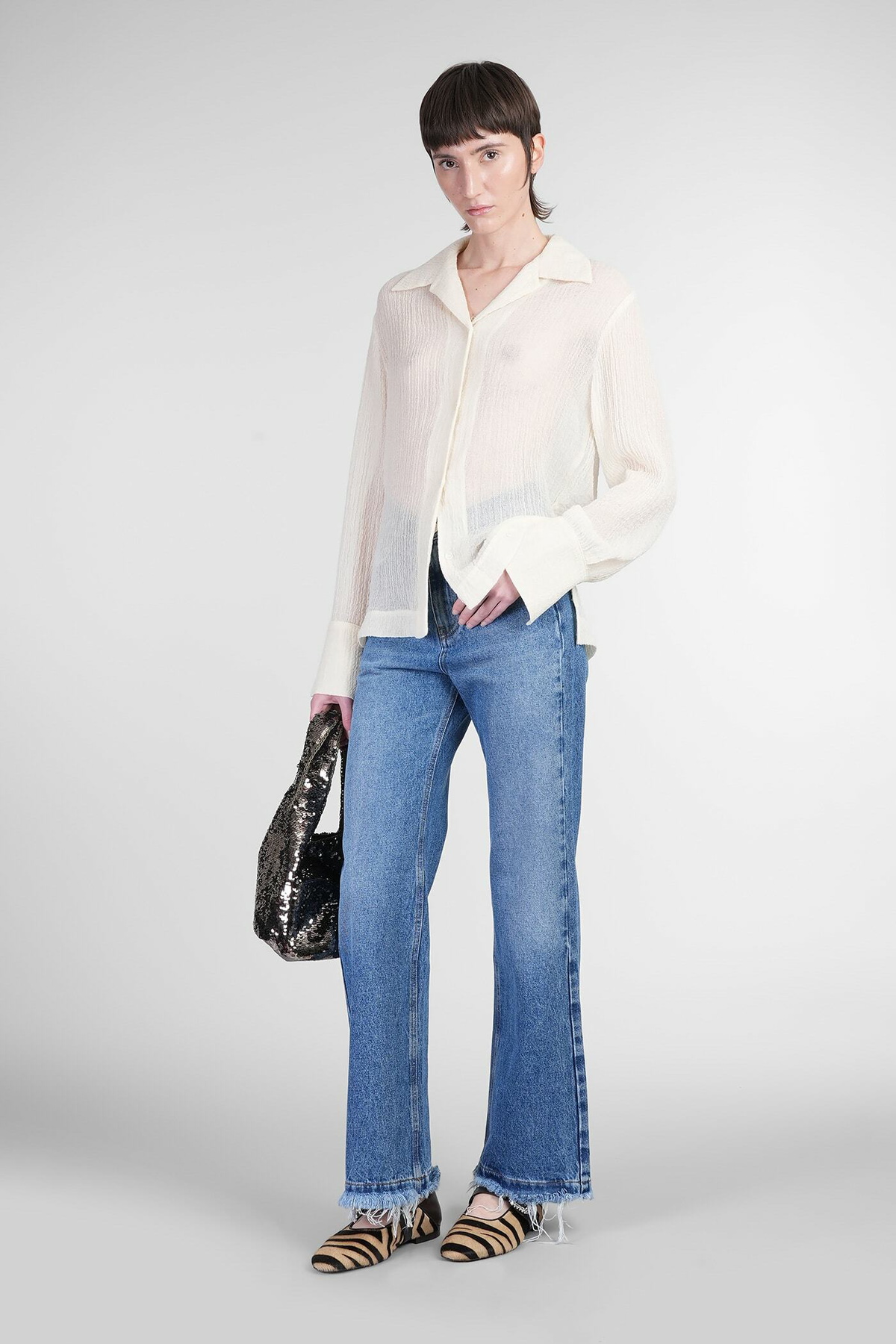 Séfr Clara Jeans In Blue Cotton
