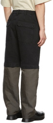 JERIH Black Detachable Jeans