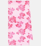 Emilia Wickstead Floral taffeta faille scarf