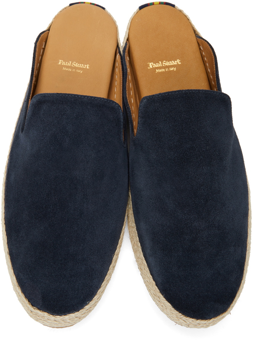 Paul Stuart Navy Suede Miami Espadrilles