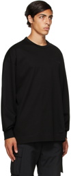 Juun.J Black Logo Long Sleeve T-Shirt