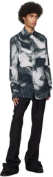 EGONlab Black Pointed Collar Shirt