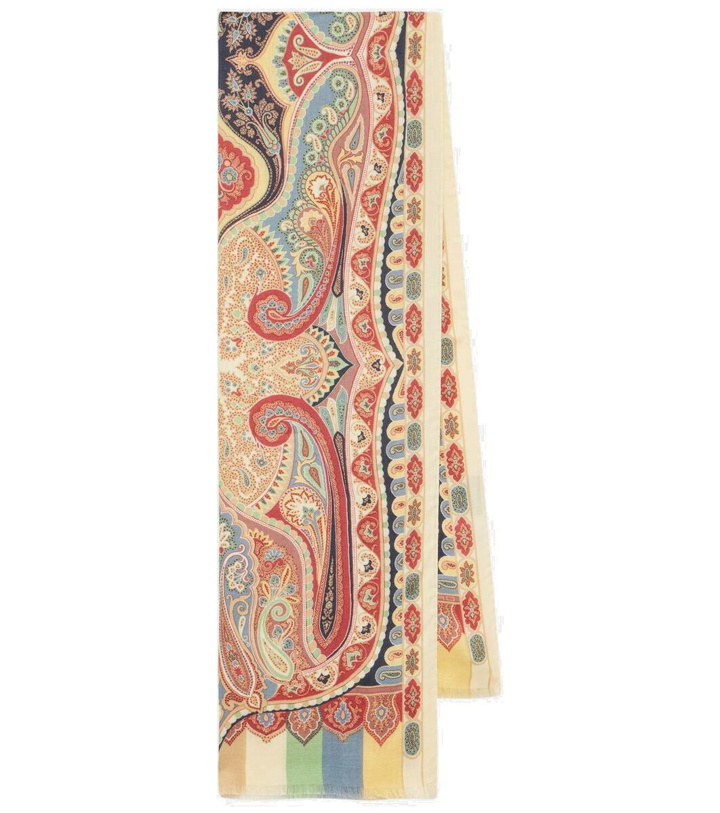 Photo: Etro Paisley cashmere and silk scarf