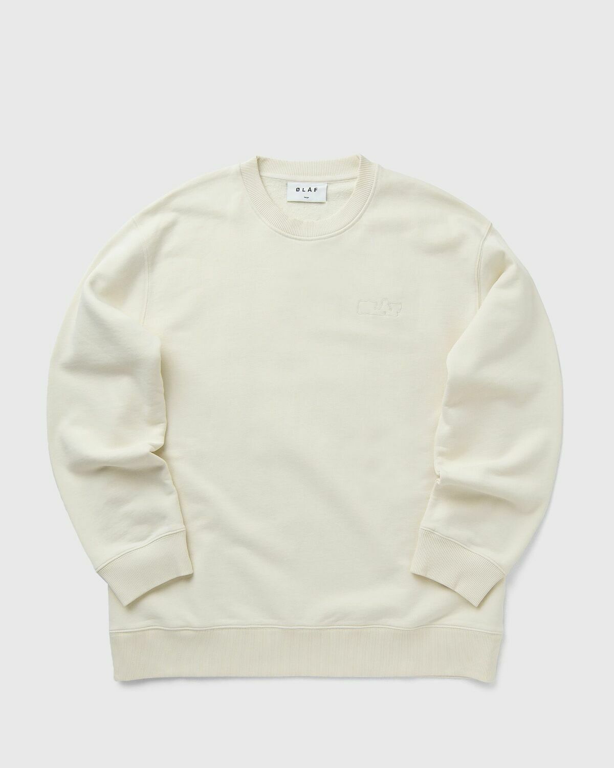 ØLÅF VARSITY CREWNECK White Mens Sweatshirt