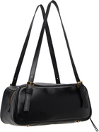 Versace Black 'Versace Tag' Nappa Bowling Bag