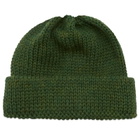 Universal Works Men's British Wool Short Watch Cap in Green 