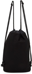 SJYP Black Canvas Backpack