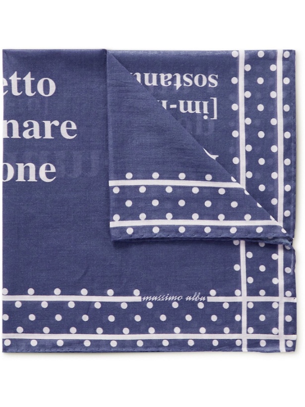Photo: Massimo Alba - Printed Cotton-Voile Pocket Square