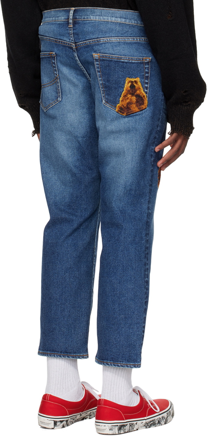Doublet Blue Embroidered Jeans