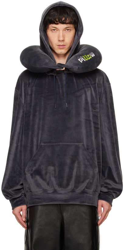 Photo: doublet Gray Neck Pillow Hoodie