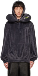 doublet Gray Neck Pillow Hoodie