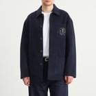 Drôle de Monsieur Men's Drole De Monsieur Pinstriped Jacket in Dark Navy