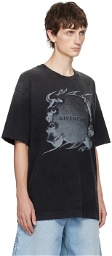 Givenchy Gray Ring Print T-Shirt