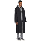 Fear of God Black Nylon Hooded Raincoat