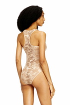 Diesel Nylon bodysuit with lace design - Bodysuits Womens in Pink