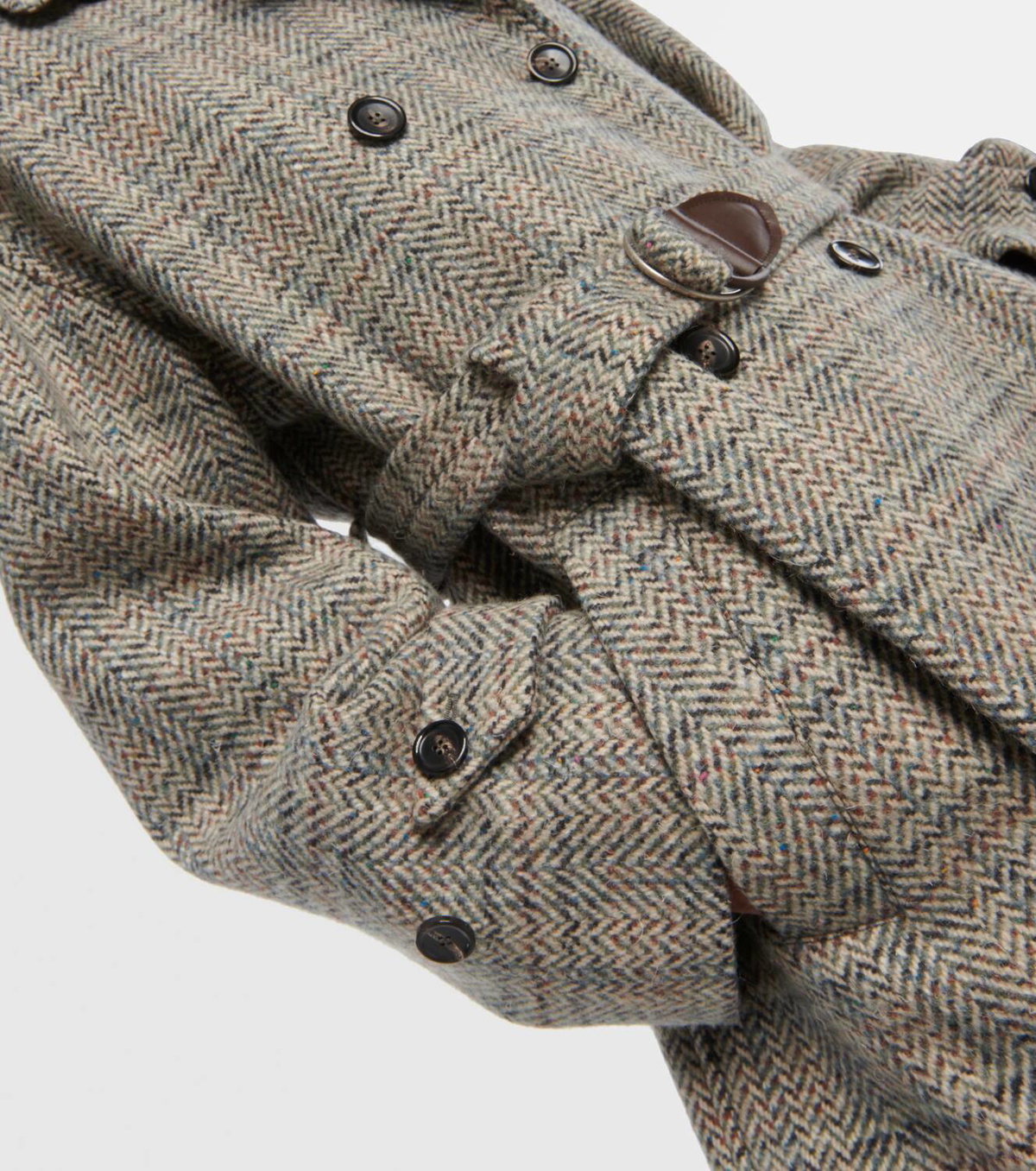 Loro Piana Herringbone wool and cashmere-blend coat Loro Piana