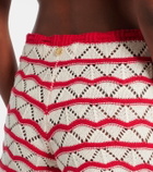Bananhot Kim crochet cotton-blend shorts