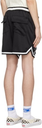 Rhude Black Polyester Shorts