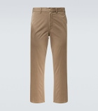 The Row Zach cotton and cashmere gabardine chinos