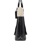 Maison Margiela Black and Beige Canvas Shopping Tote