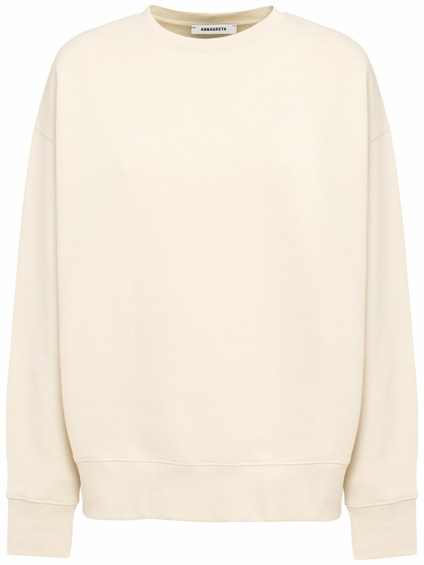 Photo: ANNAGRETA Elizabeth Crewneck Cotton Sweatshirt