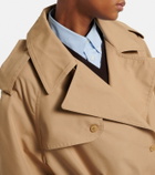 The Frankie Shop Riva oversized cotton trench coat