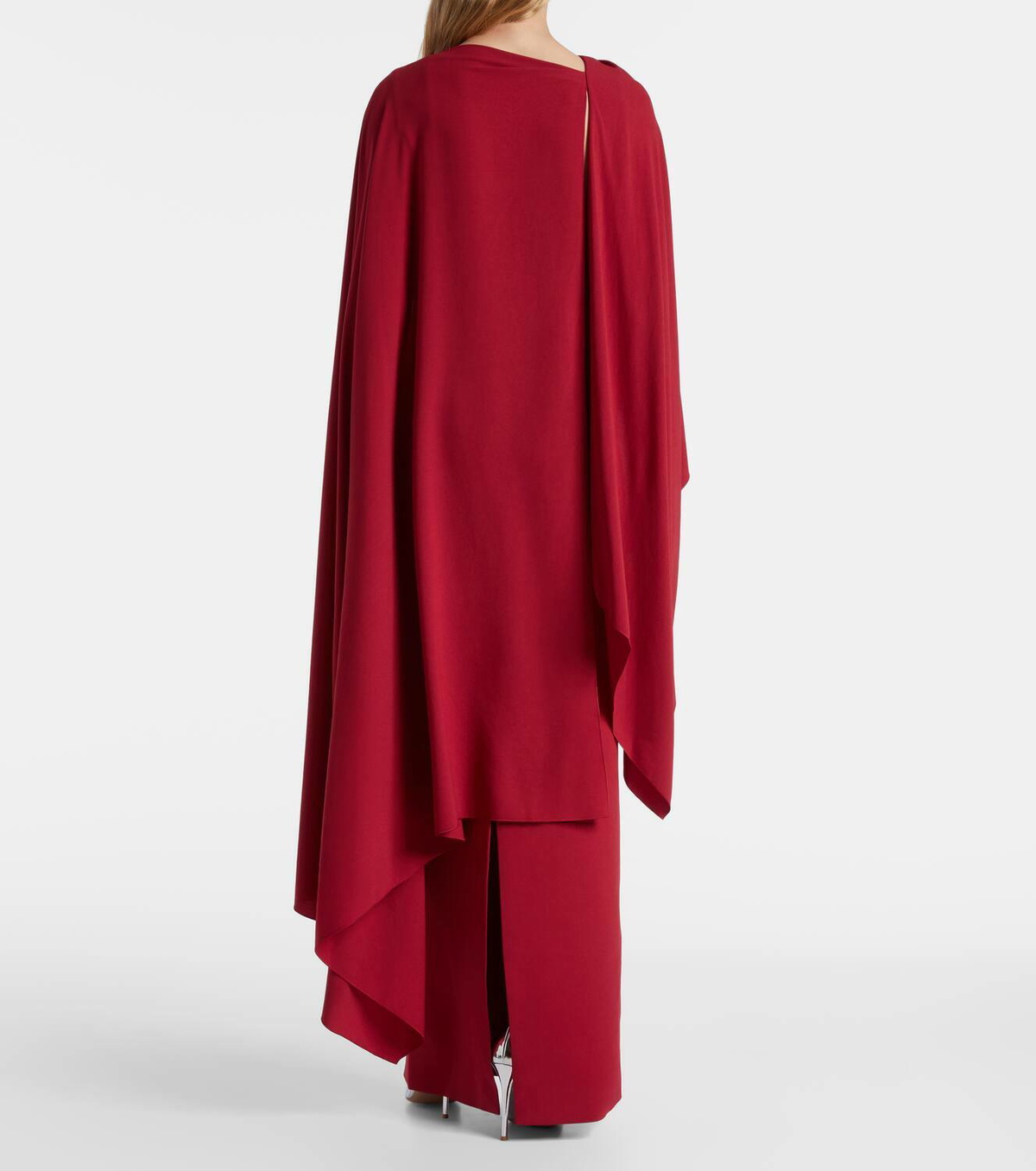 Roksanda Demetria caped crêpe gown