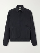 A.PRESSE - Silk-Blend Gabardine Bomber Jacket - Black