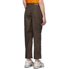 Valentino Brown Nylon Cargo Pants