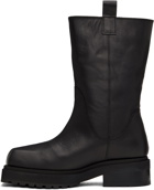 Eckhaus Latta SSENSE Exclusive Black Stacked Boots