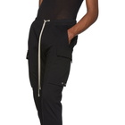 Rick Owens Black Jogger Cargo Trousers