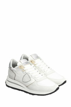 Philippe Model Tropez Haute Sneakers In White Suede And Fabric