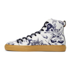 Gucci Navy Sea Storm High-Top Sneakers