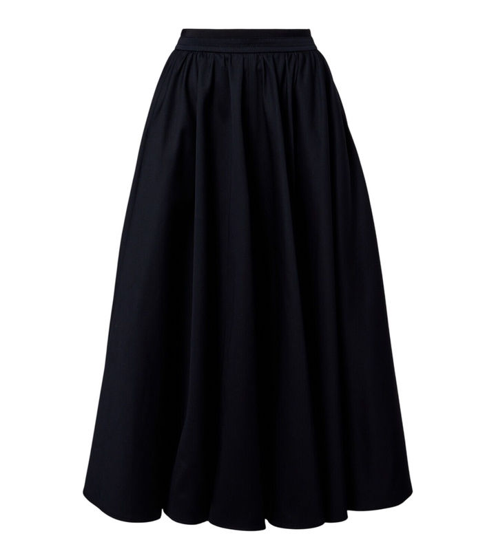 Photo: Patou Pleated cotton midi skirt