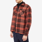 Wax London Men's Whiting Foxham Overshirt in Red