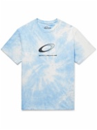 Saturdays NYC - Oakley Logo-Print Tie-Dyed Cotton-Jersey T-Shirt - Blue