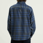 A.P.C. Men's Bobby Check Wool Overshirt in Heather Grey