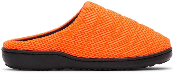 Photo: SUBU SSENSE Exclusive Orange Quilted Light Slippers