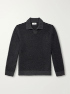 Mr P. - Wool Polo Sweater - Black