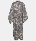 Loro Piana Printed linen kaftan