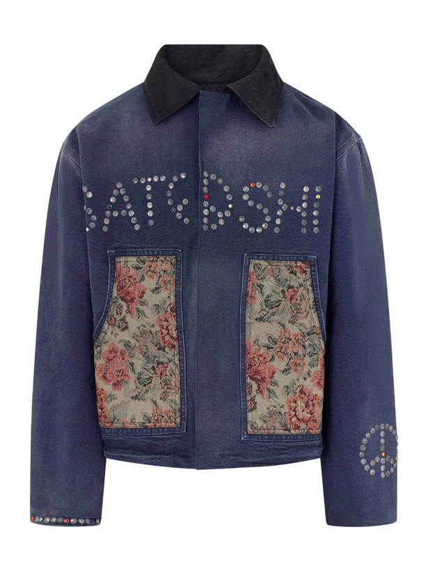 Photo: Satoshi Nakamoto - Logo-Embellished Cotton-Canvas Jacket - Blue